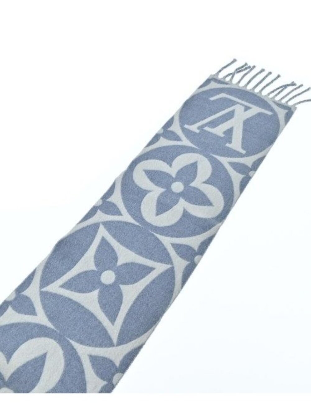 Louis Vuitton Scarf Blue - Picture 2 of 5